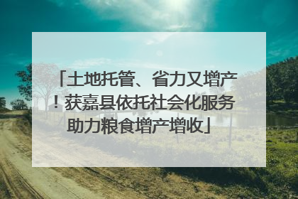 土地托管、省力又增产！获嘉县依托社会化服务助力粮食增产增收