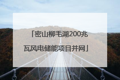 密山柳毛湖200兆瓦风电储能项目并网
