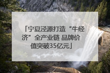 宁夏泾源打造“牛经济”全产业链 品牌价值突破35亿元