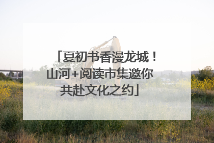 夏初书香漫龙城！山河+阅读市集邀你共赴文化之约