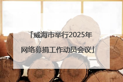 威海市举行2025年网络募捐工作动员会议