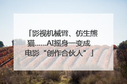 影视机械臂、仿生熊猫……AI摇身一变成电影“创作合伙人”