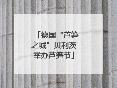 德国“芦笋之城”贝利茨举办芦笋节