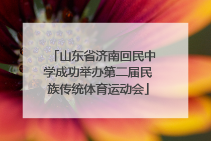 山东省济南回民中学成功举办第二届民族传统体育运动会