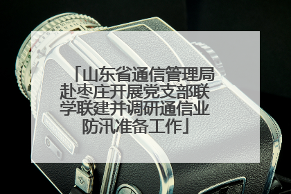 山东省通信管理局赴枣庄开展党支部联学联建并调研通信业防汛准备工作