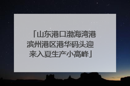 山东港口渤海湾港滨州港区港华码头迎来入夏生产小高峰