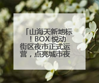 山海天新地标！BOX 悦动街区夜市正式运营，点亮城市夜生活