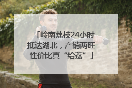 岭南荔枝24小时抵达湖北，产销两旺性价比真“给荔”