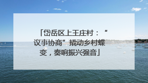 岱岳区上王庄村：“议事协商”撬动乡村蝶变，奏响振兴强音