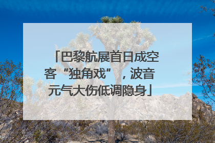 巴黎航展首日成空客“独角戏”，波音元气大伤低调隐身