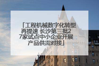 工程机械数字化转型再提速 长沙第三批27家试点中小企业开展产品供需对接