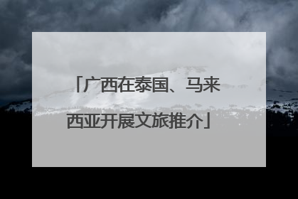 广西在泰国、马来西亚开展文旅推介