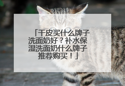 干皮买什么牌子洗面奶好？补水保湿洗面奶什么牌子推荐购买！