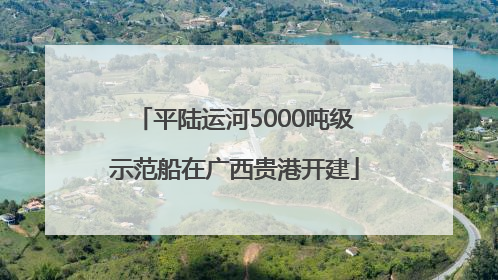 平陆运河5000吨级示范船在广西贵港开建