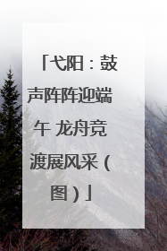 弋阳：鼓声阵阵迎端午 龙舟竞渡展风采（图）