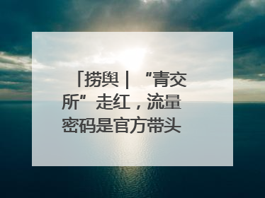 捞舆｜“青交所”走红，流量密码是官方带头“玩起来”