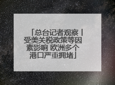 总台记者观察丨受美关税政策等因素影响 欧洲多个港口严重拥堵