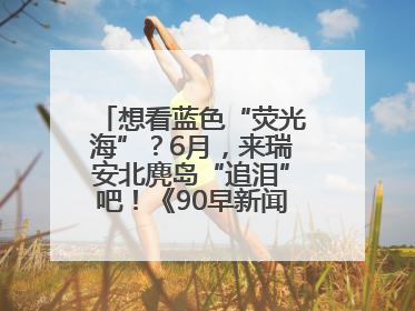 想看蓝色“荧光海”？6月，来瑞安北麂岛“追泪”吧！《90早新闻》来了