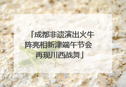成都非遗演出火牛阵亮相新津端午节会 再现川西战舞