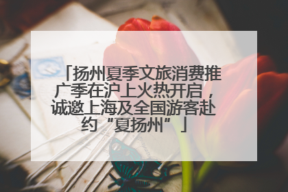 扬州夏季文旅消费推广季在沪上火热开启，诚邀上海及全国游客赴约“夏扬州”