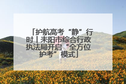 护航高考“静”行时丨耒阳市综合行政执法局开启“全方位护考”模式