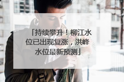持续攀升！柳江水位已出现复涨，洪峰水位最新预测