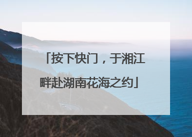 按下快门，于湘江畔赴湖南花海之约