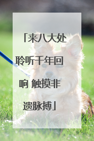 来八大处聆听千年回响 触摸非遗脉搏