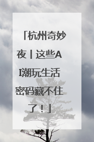 杭州奇妙夜丨这些AI潮玩生活密码藏不住了！
