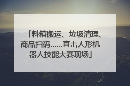 料箱搬运、垃圾清理、商品扫码……直击人形机器人技能大赛现场