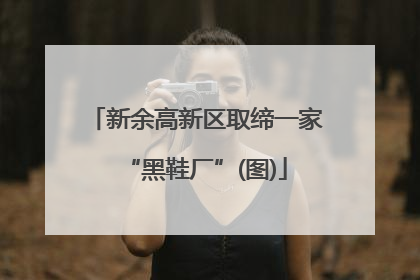 新余高新区取缔一家“黑鞋厂”(图)