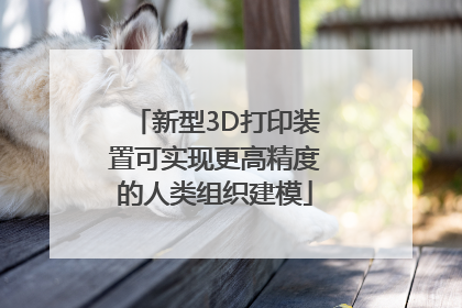 新型3D打印装置可实现更高精度的人类组织建模