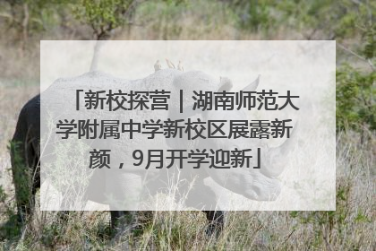 新校探营｜湖南师范大学附属中学新校区展露新颜，9月开学迎新