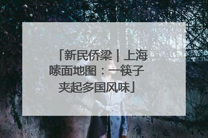 新民侨梁｜上海嗦面地图：一筷子夹起多国风味