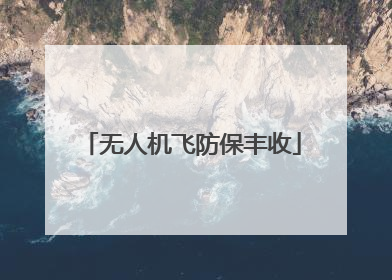 无人机飞防保丰收