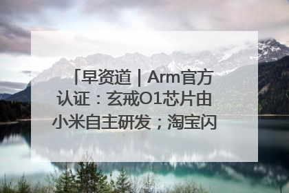 早资道｜Arm官方认证：玄戒O1芯片由小米自主研发；淘宝闪购联合饿了么日订单超4000万