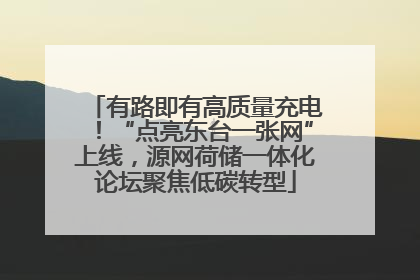 有路即有高质量充电！“点亮东台一张网”上线，源网荷储一体化论坛聚焦低碳转型
