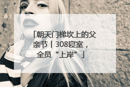 朝天门梯坎上的父亲节丨308寝室，全员“上岸”