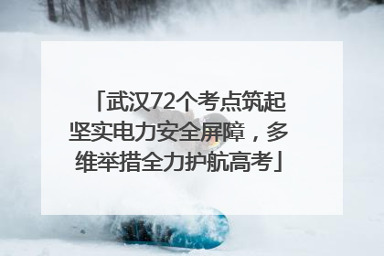 武汉72个考点筑起坚实电力安全屏障，多维举措全力护航高考