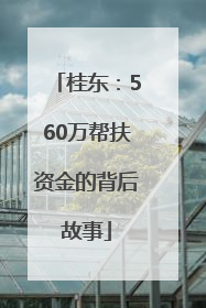 桂东：560万帮扶资金的背后故事