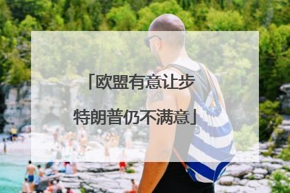 欧盟有意让步 特朗普仍不满意