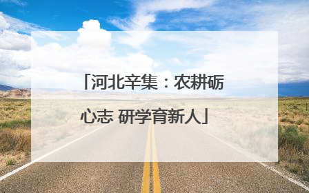 河北辛集：农耕砺心志 研学育新人