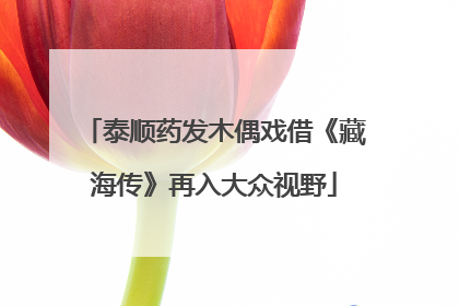 泰顺药发木偶戏借《藏海传》再入大众视野