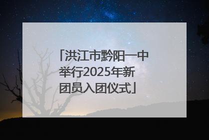 洪江市黔阳一中举行2025年新团员入团仪式