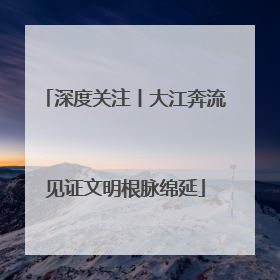 深度关注丨大江奔流见证文明根脉绵延