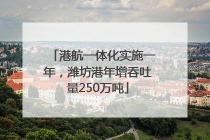 港航一体化实施一年，潍坊港年增吞吐量250万吨