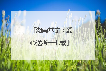 湖南常宁：爱心送考十七载