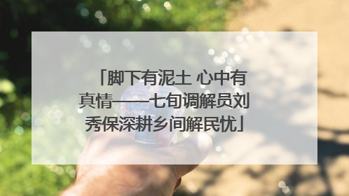 脚下有泥土 心中有真情——七旬调解员刘秀保深耕乡间解民忧