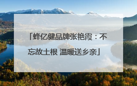 蜂亿健品牌张艳霞：不忘故土根 温暖送乡亲