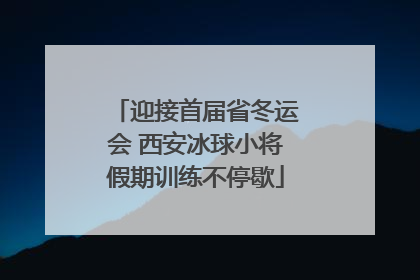 迎接首届省冬运会 西安冰球小将假期训练不停歇